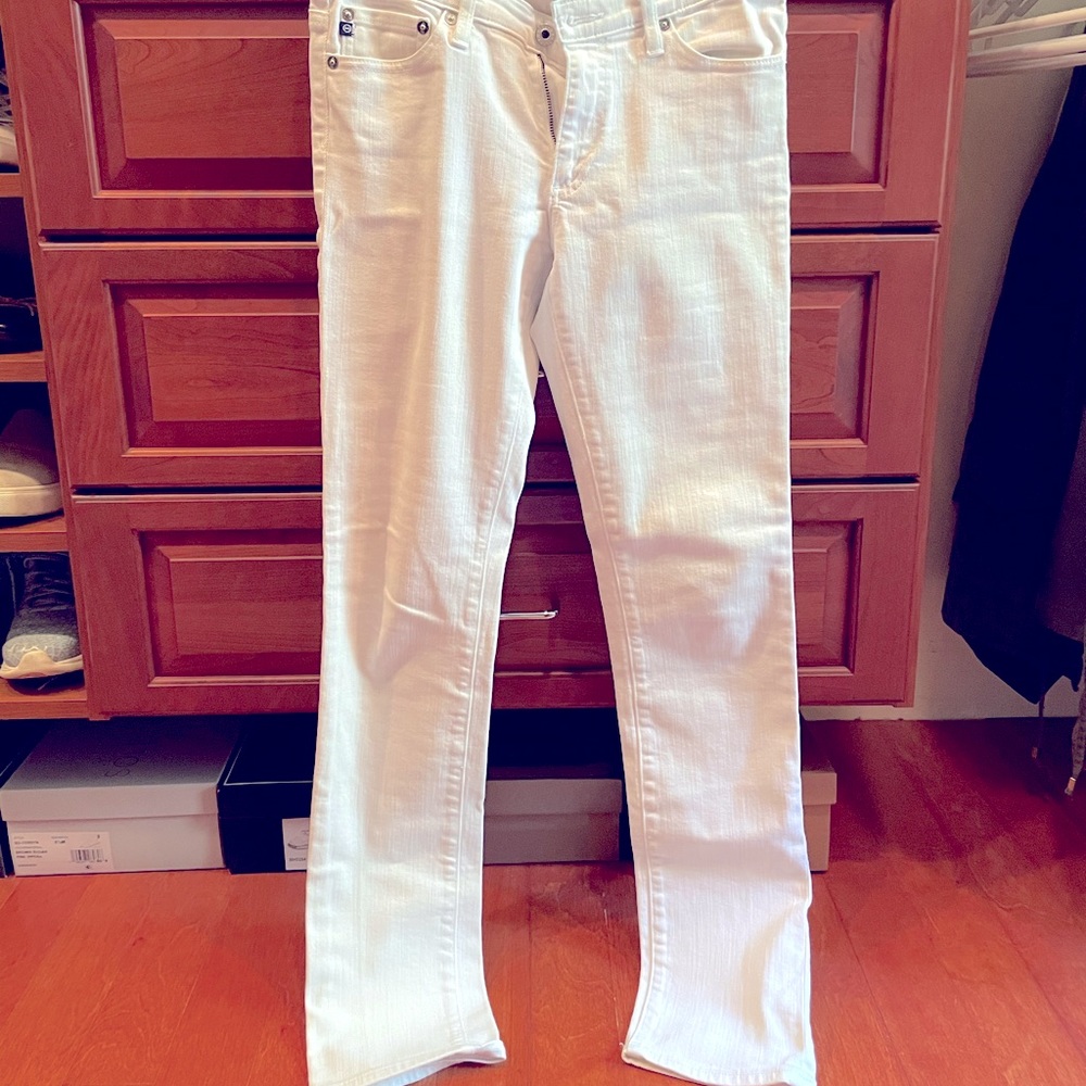AG Premier White Jeans